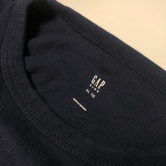 GAP Kids boys' navy motorcycle long-sleeve tee, size XL - Picture 4 of 5